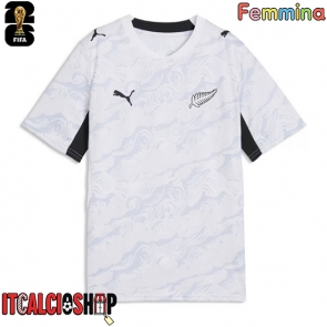 Nuova Zelanda Seconda Maglia Femmina Mondiali 2026 Manica Corta